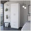 Armoire Tarento, deux tiroirs, finition blanche-1872408344