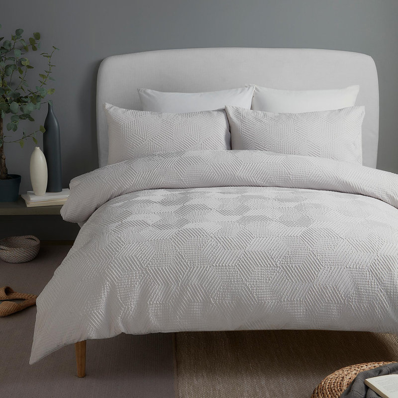 Polyester Geometric Duvet Cover Set with Pillowcases, Single Duvet Cover + 1 Standard Pillowcase