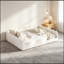 Lit double tapissier sur pied-1166987193