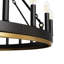 Candle Style Wagon Wheel Chandelier, Traditional Style-611394955-611394953
