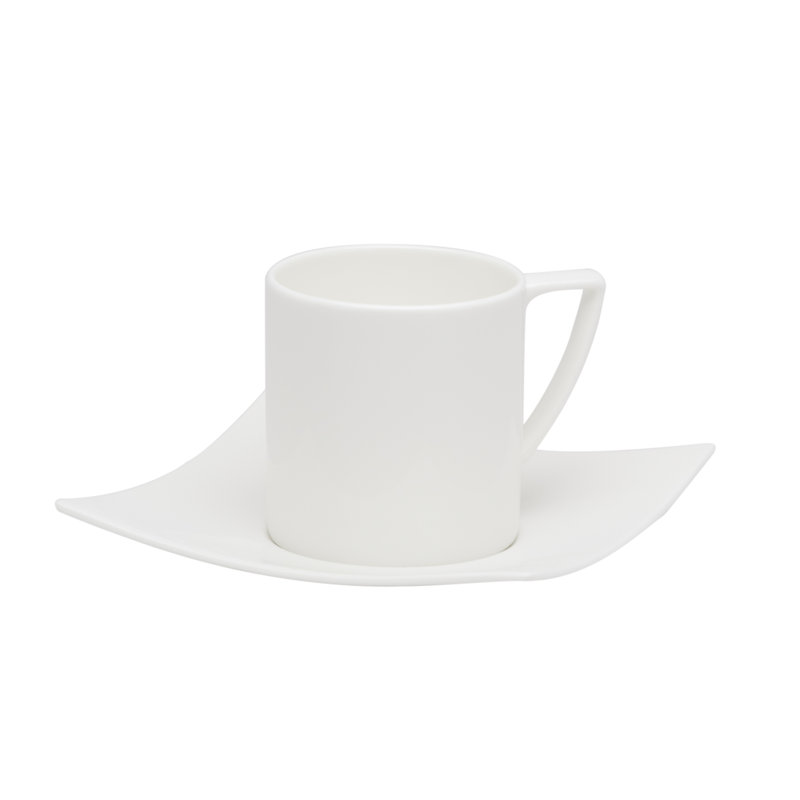 Red Vanilla Extreme 8 oz. Bone China Coffee Mug & Saucer