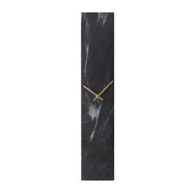 Mies Black Marble Monolith Clock