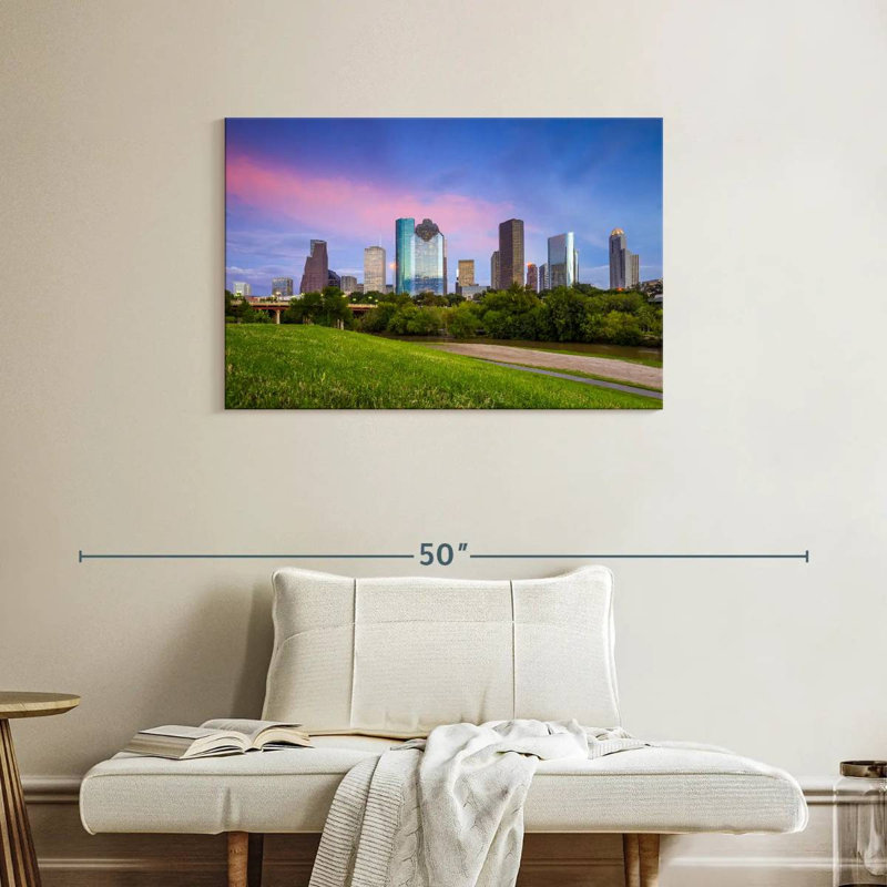 Coucher de soleil Sirci Houston, Texas, H 24 po x l 36 po