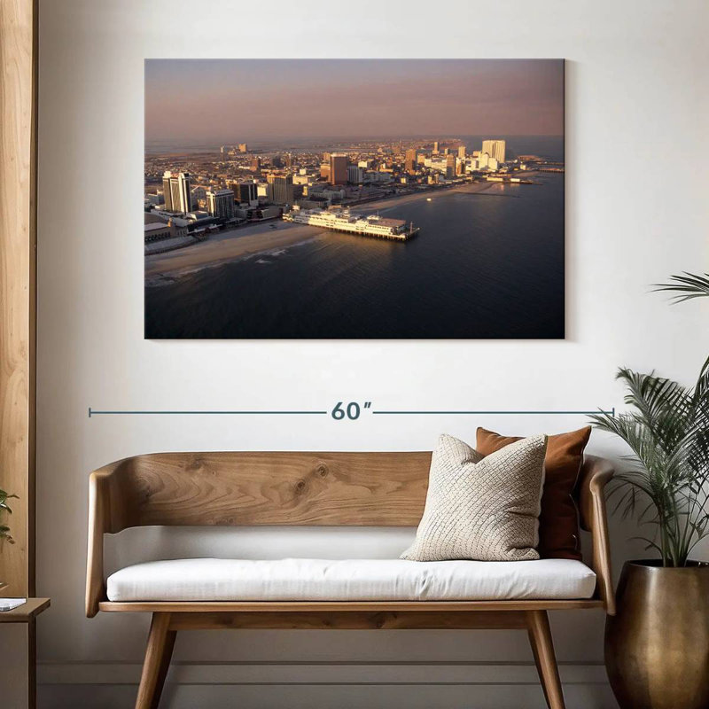 Nicci Atlantic City Coastline, 32" H x 48" W
