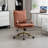 Leather Upholstered Swivel Office Chair-252903563
