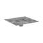 Rain Rock 4" x 4" Tile-In Shower Drain