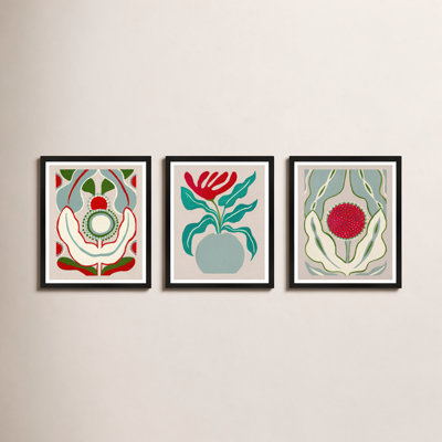 Magical Flowers 3-Piece Print Set