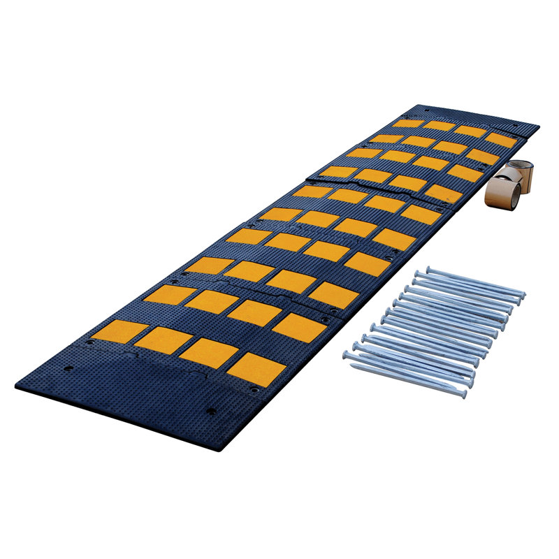 Vestil Plastic Threshold Ramp, 1.6" H x 23.5" W x 110.75" D