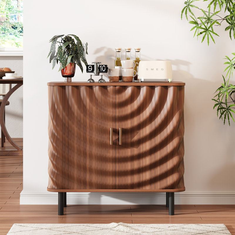 Buffet moderne en noyer pour salle à manger