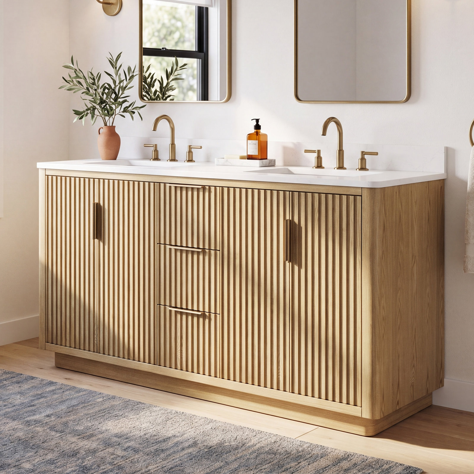 Marcel 60" Double Bathroom Vanity
