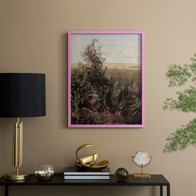 «Vintage Landscape Cxxiv», reproduction encadrée - bois massif