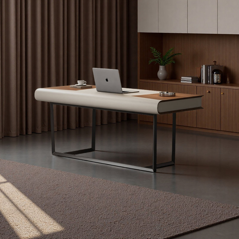 Bureau de designer de style rétro, H 29,52 po x l 62,99 po x P 27,55 po