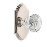Grandeur Concealed Screw Mechanism Geometric Knob with Arch Rosette