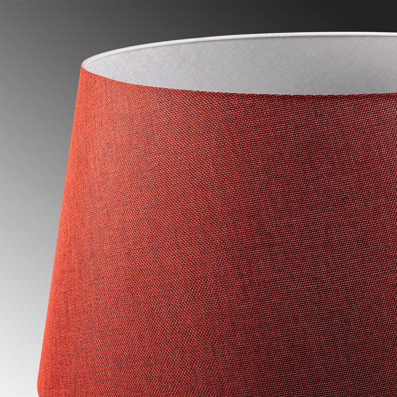 Lampe trépied 65 po Shuff, Blanc, Rouge