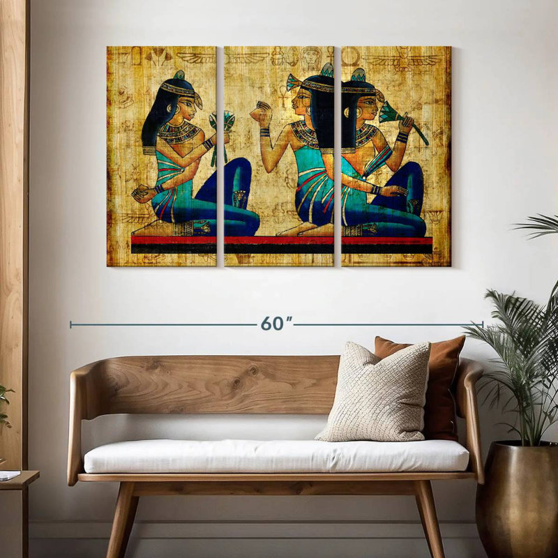 Keiri Ancient Egyptian Parchment, 32" H x 50" W