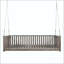 Balancelle de jardin simple minimaliste avec structure en bois d'acacia et design incliné - gris-129584780