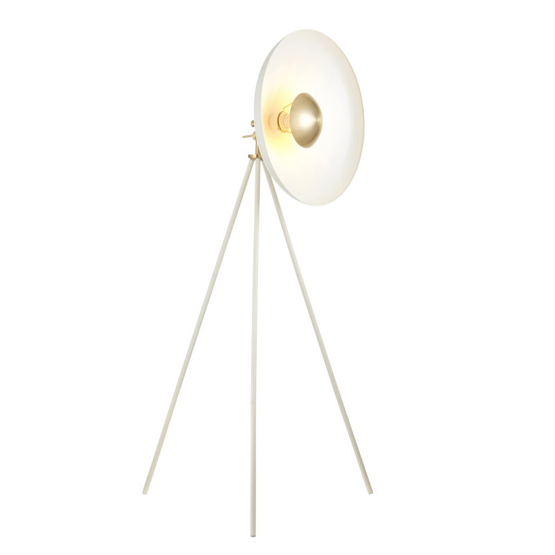 Suresnes 128cm Tripod Floor Lamp, Warm White, White