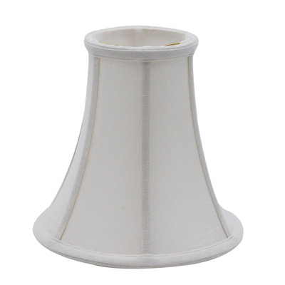 Linen Buffet Shade With Bulb Clip Fitter 4" Top X 8" Bottom X 8" Height