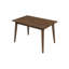 Table de salle à manger rectangulaire en bois Levi