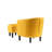 Anges Faux Leather Barrel Chair with Ottoman-954205181
