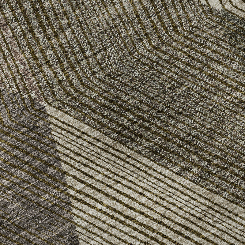 Premium Machine Washable Prisco Brown Rug, Rectangle 10' x 14'