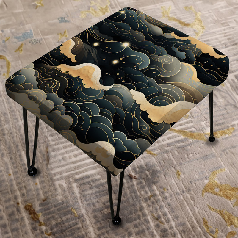 Lunar Haze Moody Patterns - Abstract Rectangle Ottoman