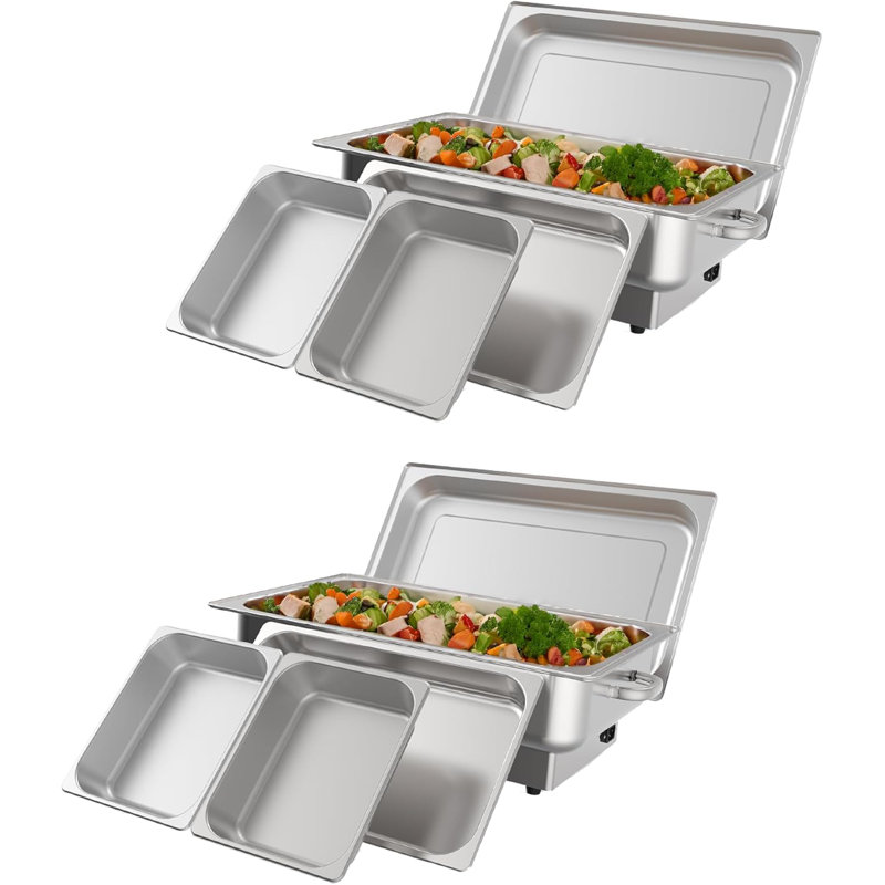 Ensemble de 2 chauffe-plat électriques