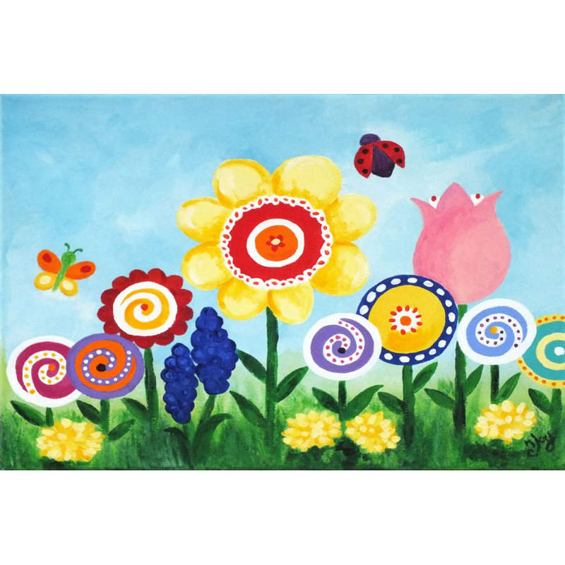 Flower Garden by Nicola Joyner - Wrapped Canvas Painting, 41cm H x 61cm W