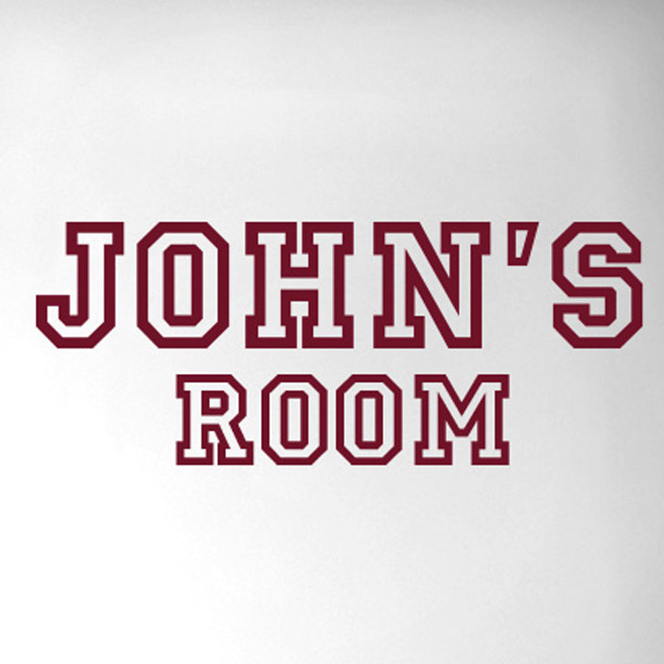 Personalised Sports Door Room Wall Sticker