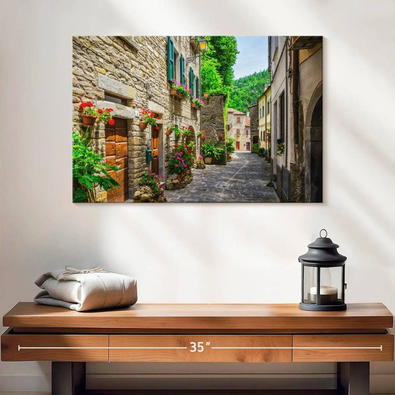 Ravi, ville toscane, rue, H 16 po x l 24 po