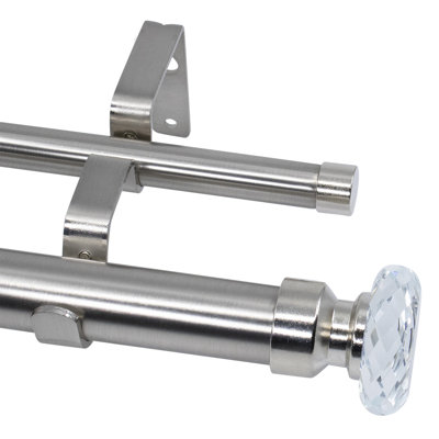 Erricka Adjustable Double Curtain Rod