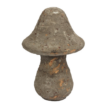 LARGE RUGGED FINISH GLASS MUSHROOM