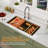 33"L x 19"W Undermount Single Bowl Kitchen Sink Gold Workstation Stainless Steel Kitchen Sink with Cutting Board,Basket Strainer-124063275
