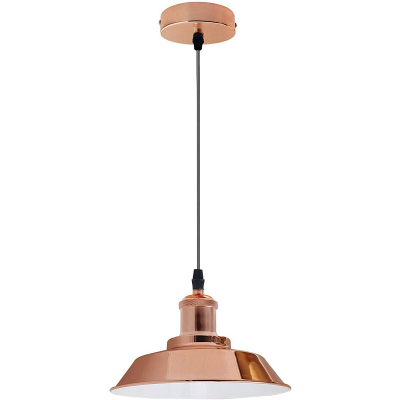 1 - Light Rose Gold Bowl Pendant