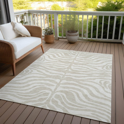 Tapis intérieur / extérieur beige Solstice 