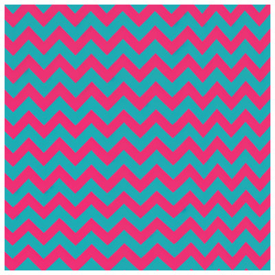 Pink Blue Zigzag Quilted Bedspread All Sizes