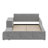 Upholstered Grounded Bed, Child Bed With Bedside Desk And Little Round Stool-1669820255-1669820254