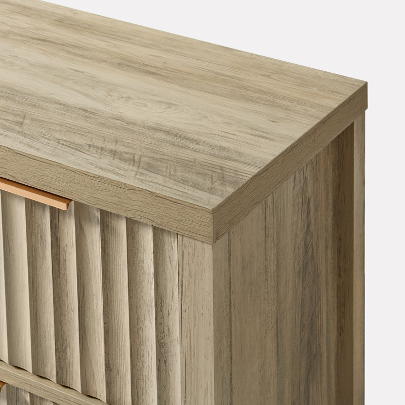 Commode à 7 tiroirs l 46,5 po Arrilla, Chêne sablé