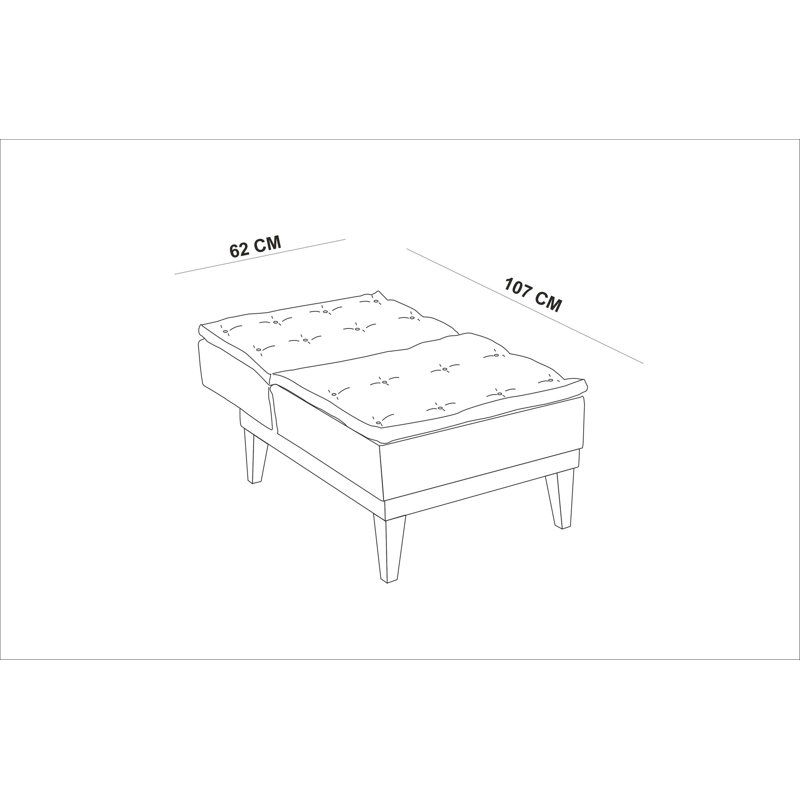 Fauteuil demi-tonneau l 23,62 po Cabrera, Gris foncé