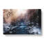 Winter Forest & Stream in Canada in Abstract - Wrapped Canvas-55303087