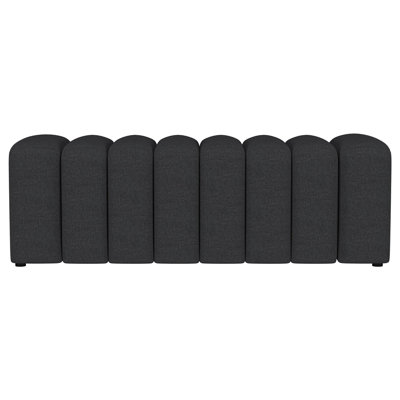 Banc d'appoint rembourré en tissu