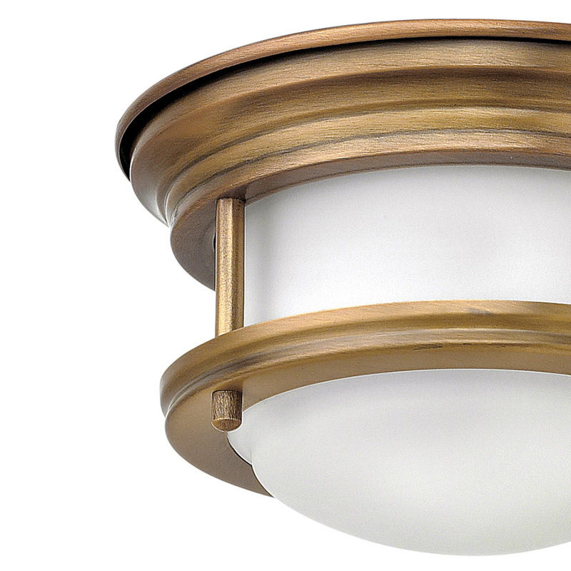 Hadley 1 - Light 7.75" Simple Drum Flush Mount, Brushed Bronze