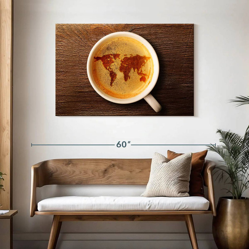 Yarlin World Of Espresso, 30" H x 45" W