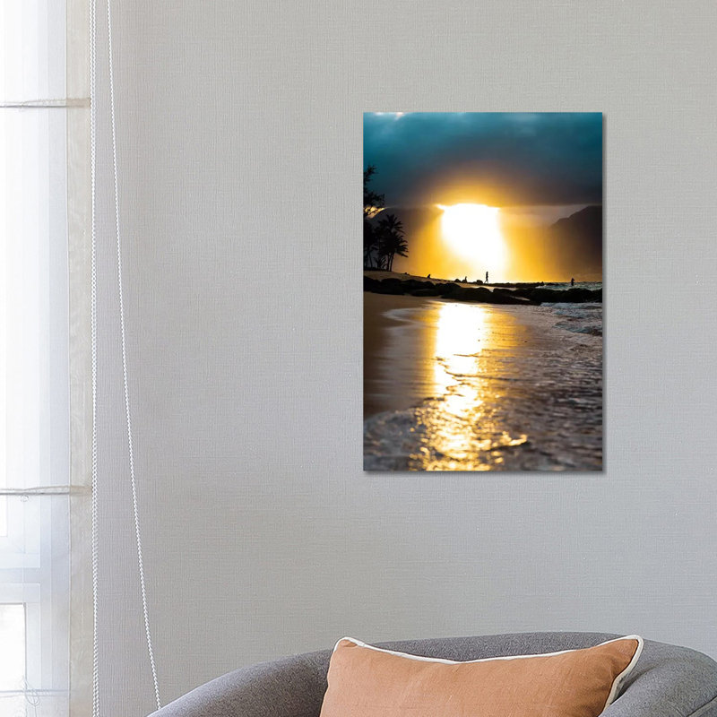 Tropical Sunset by Lucas Moore - Wrapped Canvas Print, 66.04 cm H x 45.72 cm W x 3.175 cm D