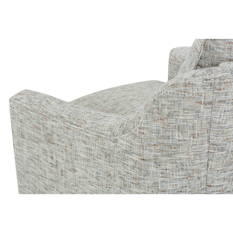 Hollins Swivel Chair, Gray Polyester