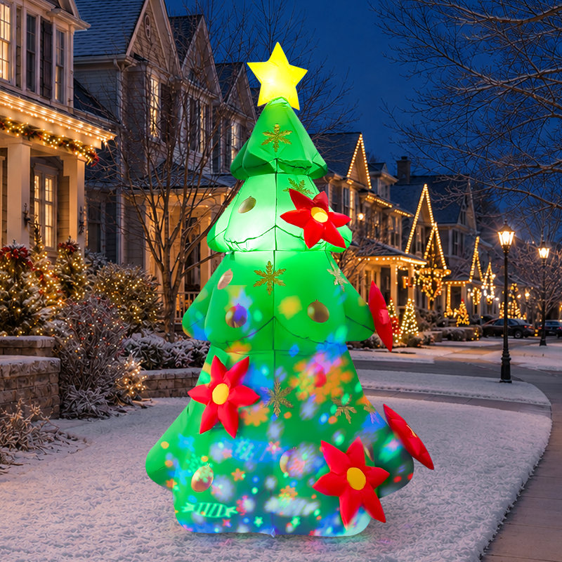  8.4 FT Lighted Christmas Inflatable Tree with Music Function
