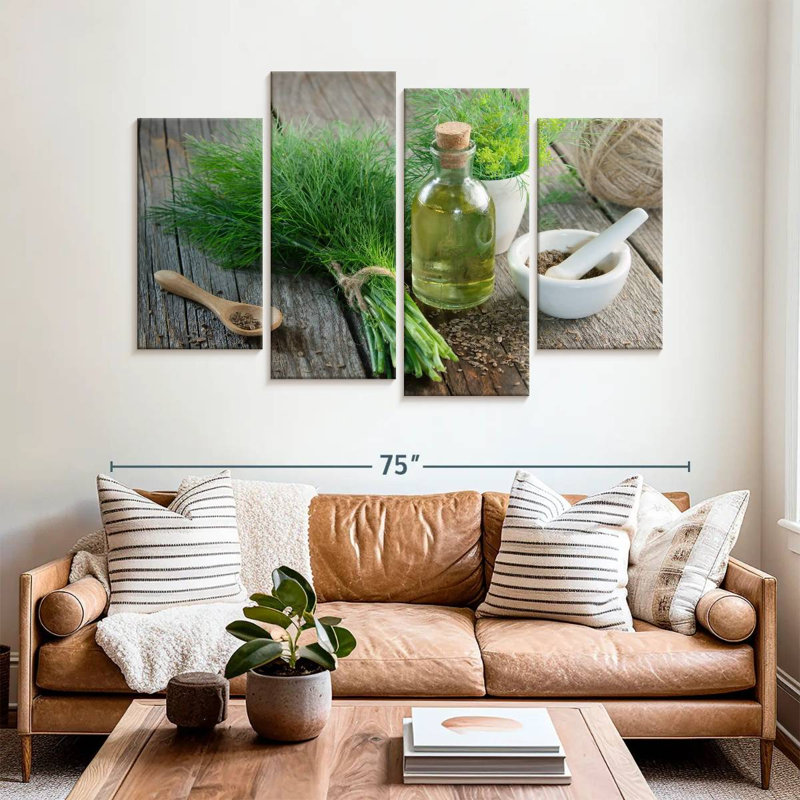Harnek Rustic Dill And Fennel, 42" H x 68" W