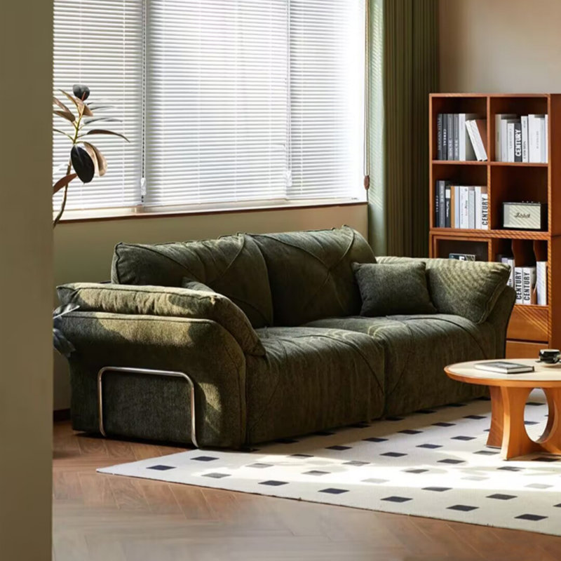 French Retro Green Sofa