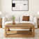 Modern Rounded Rectangular Coffee Table With Shelf