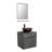 Bitha 24 " W Wall Mounted Wall Mounted Single Double Single Vanity Bathroom Vanity With Top with Mirror-609273666-609273667-609273665